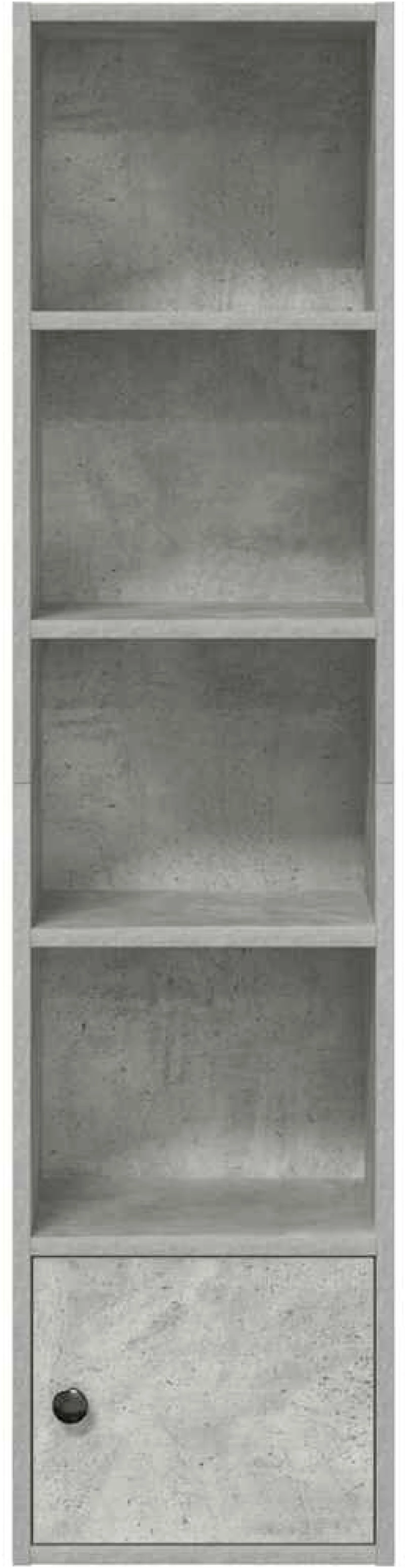 vidaXL Βιβλιοθήκη Γκρι Σκυροδέματος 31x24x127 εκ. Επεξεργ. Ξύλο