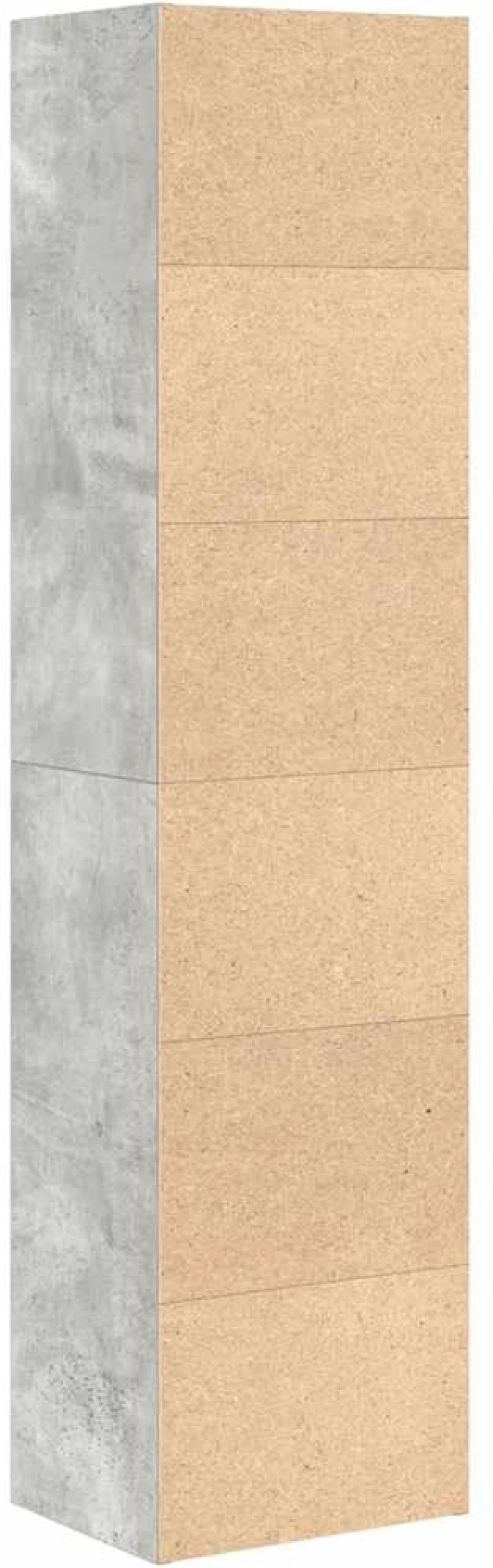 vidaXL Βιβλιοθήκη Γκρι Σκυροδέματος 31x24x127 εκ. Επεξεργ. Ξύλο