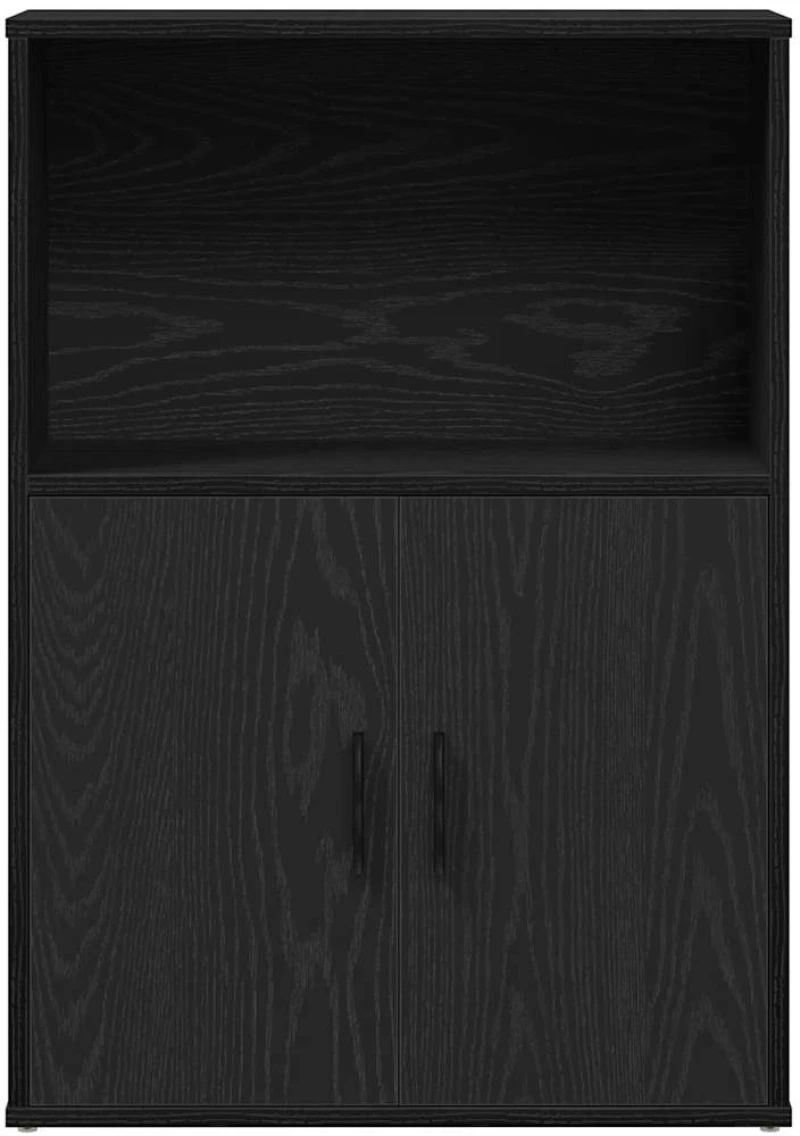 vidaXL Βιβλιοθήκη Μαύρη Δρυς 60x24x85 εκ. Κατασκευασμένο ξύλο