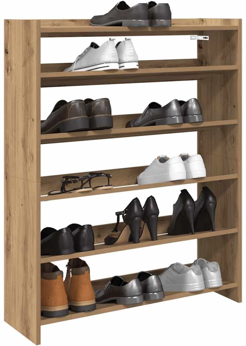 Ράφι παπουτσιών vidaXL Artisan Oak 80x25x100 cm Κατασκευασμένο ξύλο
