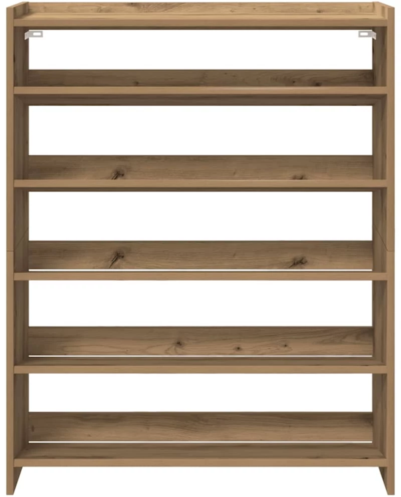 Ράφι παπουτσιών vidaXL Artisan Oak 80x25x100 cm Κατασκευασμένο ξύλο