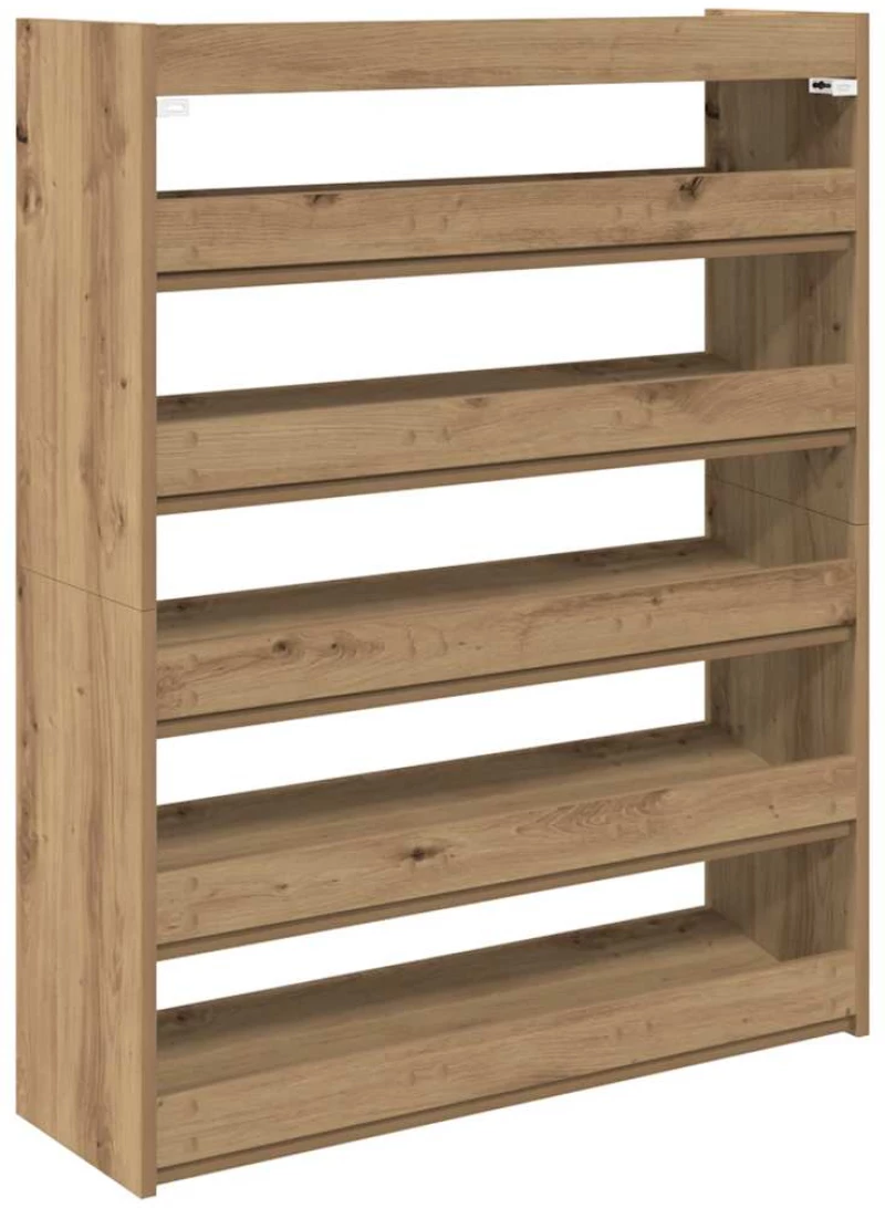 Ράφι παπουτσιών vidaXL Artisan Oak 80x25x100 cm Κατασκευασμένο ξύλο