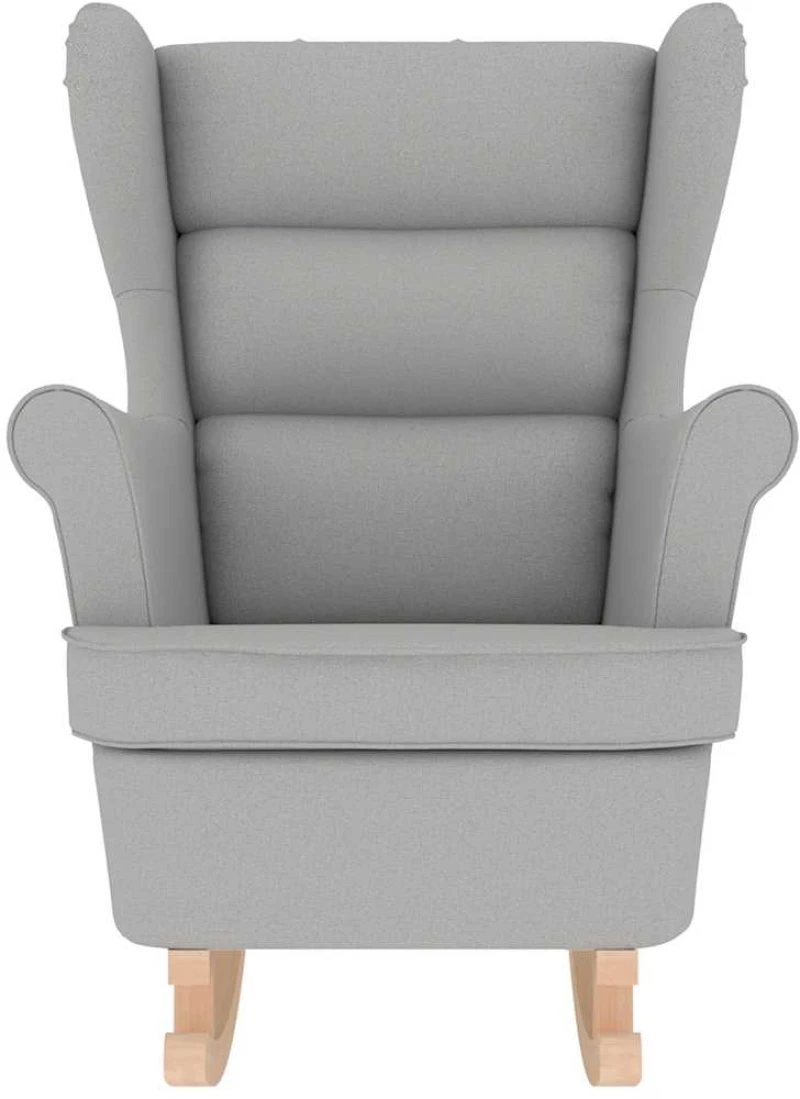 vidaXL Κουνιστή καρέκλα Cloud Grey 74x90x102 cm Ύφασμα