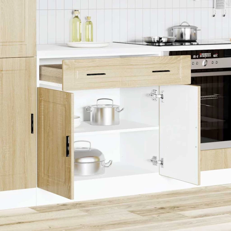 vidaXL ντουλάπι βάσης κουζίνας Porto Δρυς sonoma κατασκευασμένο ξύλο