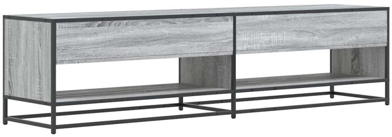 ντουλάπι τηλεόρασης vidaXL Γκρι Sonoma 180,5x40x46 cm Ξύλινη κατασκευή