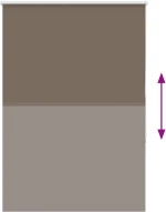 vidaXL Ρολέρ Μπλακάουτ Coffee 90x150 εκ. Πλάτος υφάσματος 85,7 εκ.