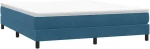 vidaXL Box Spring Κρεβάτι χωρίς στρώμα Σκούρο μπλε 180x220cm Βελούδινο