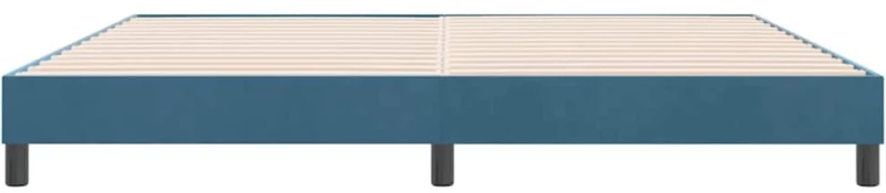vidaXL Box Spring Κρεβάτι χωρίς στρώμα Σκούρο μπλε 180x220cm Βελούδινο
