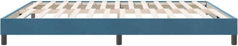 vidaXL Box Spring Κρεβάτι χωρίς στρώμα Σκούρο μπλε 180x220cm Βελούδινο