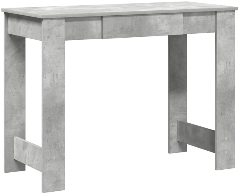 vidaXL Γραφείο Γκρι του Σκυροδέματος 100x45x75 εκ. από Μοριοσανίδα