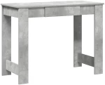 vidaXL Γραφείο Γκρι του Σκυροδέματος 100x45x75 εκ. από Μοριοσανίδα
