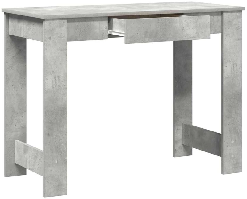 vidaXL Γραφείο Γκρι του Σκυροδέματος 100x45x75 εκ. από Μοριοσανίδα