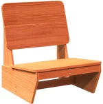 vidaXL Καρέκλες κήπου 2 τεμάχια Κερί καφέ 60x64x70,5 cm