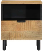 vidaXL Κομοδίνο καφέ 40x33x46 cm από μασίφ ξύλο Mango