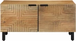 vidaXL Τραπεζάκι σαλονιού καφέ 80x50x40 cm μασίφ ξύλο Mango