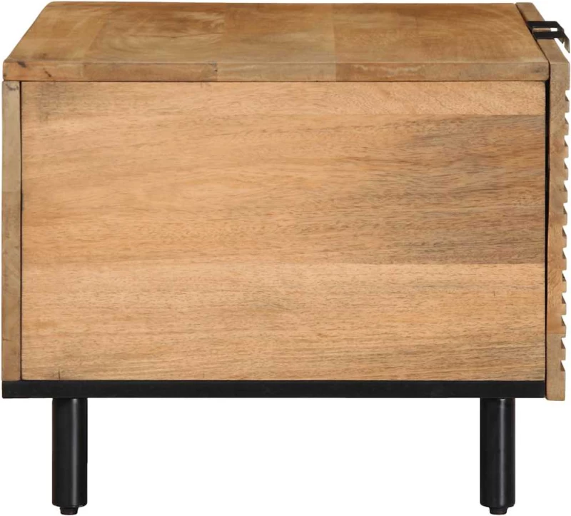 vidaXL Τραπεζάκι σαλονιού καφέ 80x50x40 cm μασίφ ξύλο Mango