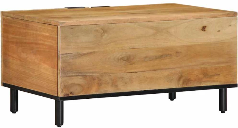 vidaXL Τραπεζάκι σαλονιού καφέ 80x50x40 cm μασίφ ξύλο Mango