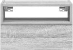 vidaXL Κομοδίνα Επιτοίχια 2 τεμ. Γκρι Sonoma 45x26x28,5 εκ.
