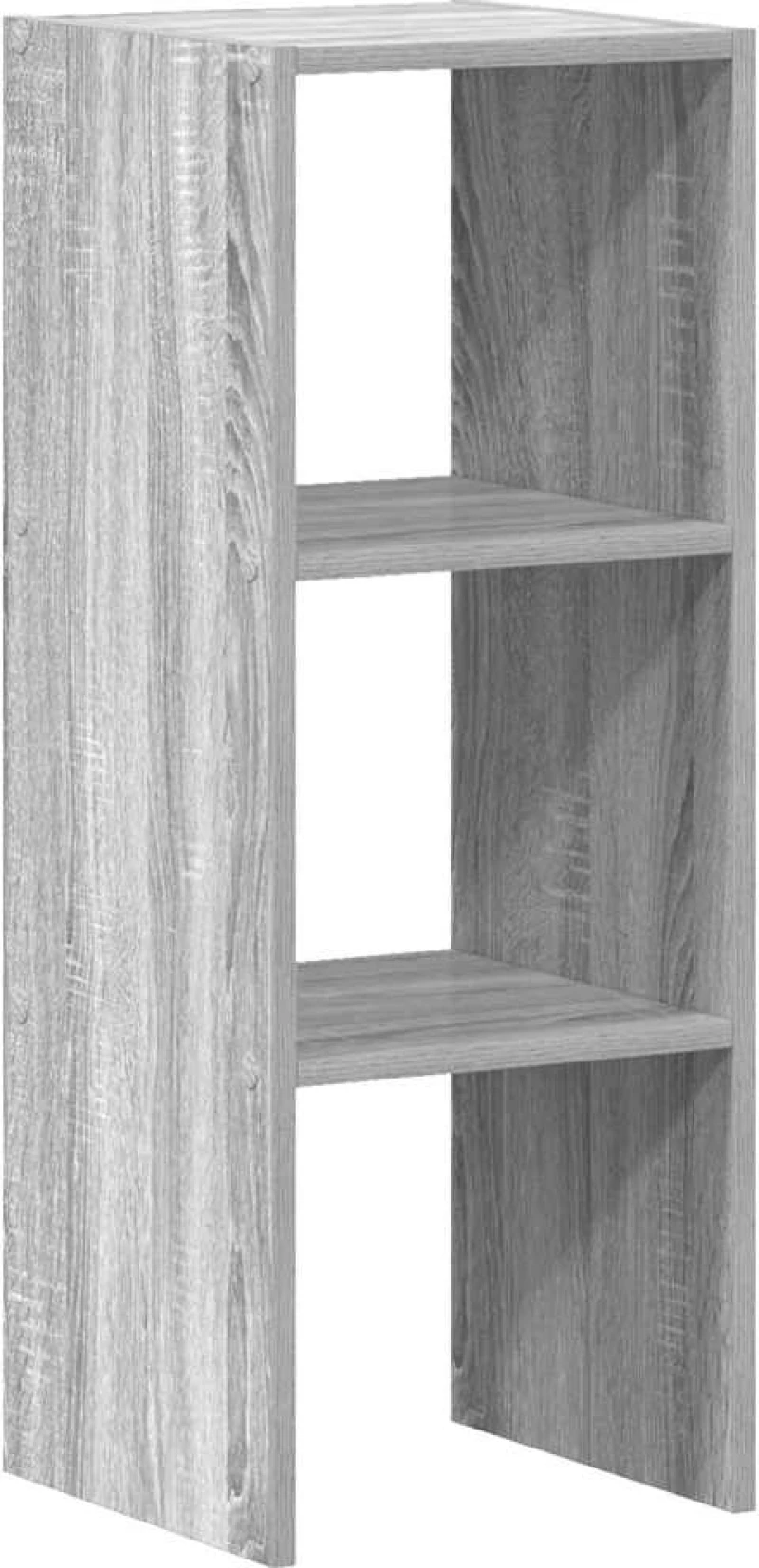 vidaXL Βιβλιοθήκη Στοιβαζόμενα Γκρι Sonoma 30x30x80 εκ. Επεξ. Ξύλο