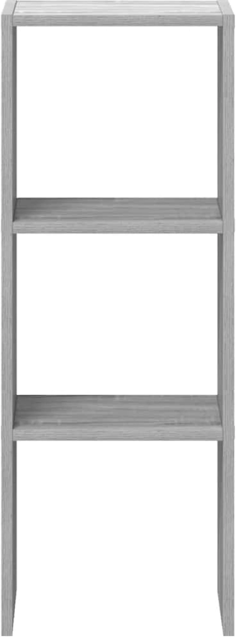 vidaXL Βιβλιοθήκη Στοιβαζόμενα Γκρι Sonoma 30x30x80 εκ. Επεξ. Ξύλο