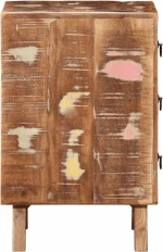 vidaXL Κομοδίνο 37x32x50 cm Στερεό ξύλο αναγεννημένο