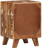vidaXL Κομοδίνο 37x32x50 cm Στερεό ξύλο αναγεννημένο