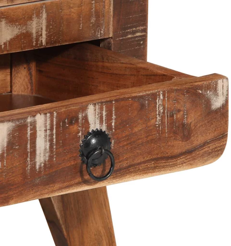 vidaXL Κομοδίνο 37x32x50 cm Στερεό ξύλο αναγεννημένο