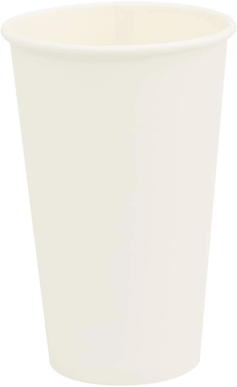 vidaXL Χάρτινα κύπελλα καφέ 1000 τεμάχια 16oz 400ml Λευκό