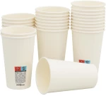 vidaXL Χάρτινα κύπελλα καφέ 1000 τεμάχια 16oz 400ml Λευκό