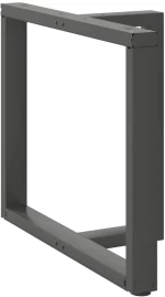 vidaXL Πόδια τραπεζαρίας σχήμα T 2τεμ. Ανθρακί 100x35x(72-73)εκ Ατσάλι