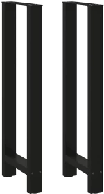 vidaXL Πόδια τραπεζιού μπαρ Μαύρο 2 τεμ. 40x(110-111) εκ. Ατσάλι
