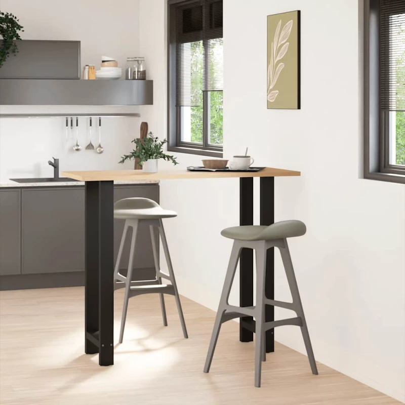 vidaXL Πόδια τραπεζιού μπαρ Μαύρο 2 τεμ. 40x(110-111) εκ. Ατσάλι