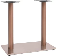 vidaXL Πόδι Τραπεζιού Bistro Μπρονζέ 70x40x72 εκ από Ανοξείδωτο Ατσάλι