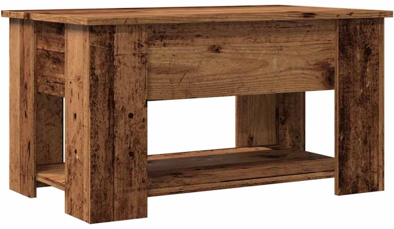 vidaXL Τραπεζάκι σαλονιού Παλιό ξύλο 79x49x41 cm Ξύλο μηχανής