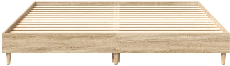 vidaXL Πλαίσιο Κρεβατιού Χωρ. Στρώμα Sonoma Δρυς 160x200 εκ. Επ. Ξύλο