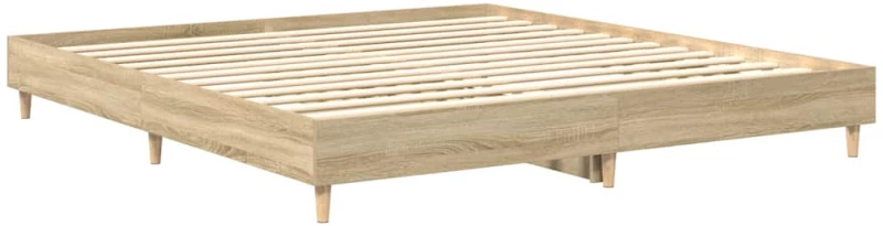 vidaXL Πλαίσιο Κρεβατιού Χωρ. Στρώμα Sonoma Δρυς 160x200 εκ. Επ. Ξύλο