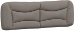 vidaXL Κρεβάτι Taupe 160x200 εκ. Υφασμάτινο