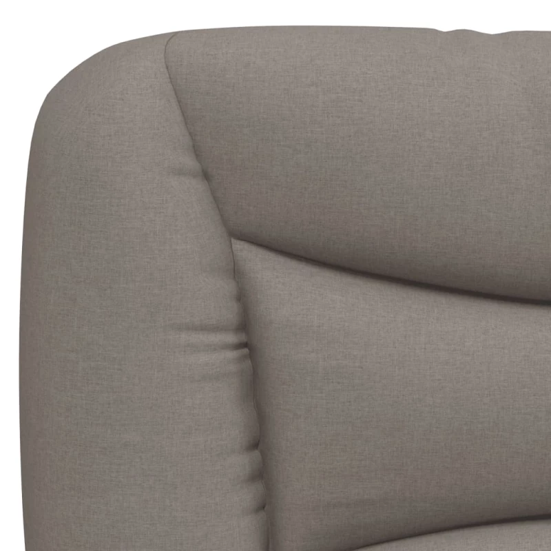 vidaXL Κρεβάτι Taupe 160x200 εκ. Υφασμάτινο
