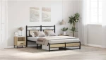 vidaXL Πλαίσιο Κρεβατιού Χωρ. Στρώμα Sonoma Δρυς 150x200εκ. Επ. Ξύλο