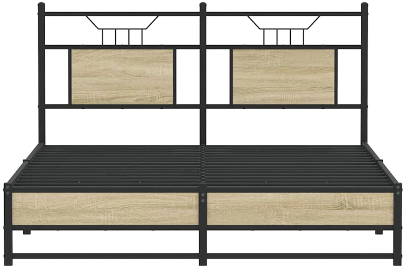 vidaXL Πλαίσιο Κρεβατιού Χωρ. Στρώμα Sonoma Δρυς 150x200εκ. Επ. Ξύλο