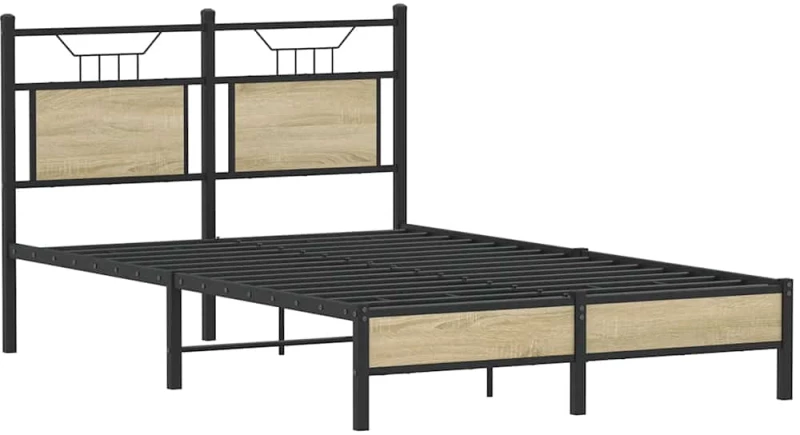 vidaXL Πλαίσιο Κρεβατιού Χωρ. Στρώμα Sonoma Δρυς 120x200εκ. Επ. Ξύλο