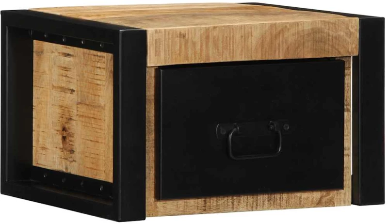 vidaXL Κομοδίνο 40x35x25 cm Στερεό ακατέργαστο ξύλο Mango