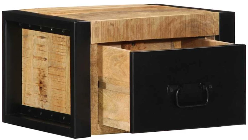 vidaXL Κομοδίνο 40x35x25 cm Στερεό ακατέργαστο ξύλο Mango