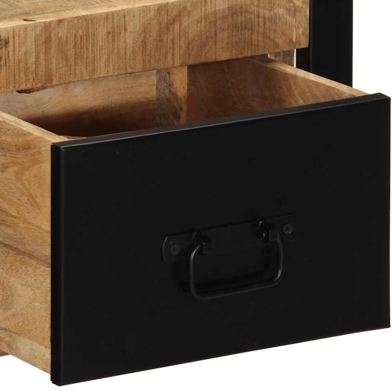 vidaXL Κομοδίνο 40x35x25 cm Στερεό ακατέργαστο ξύλο Mango