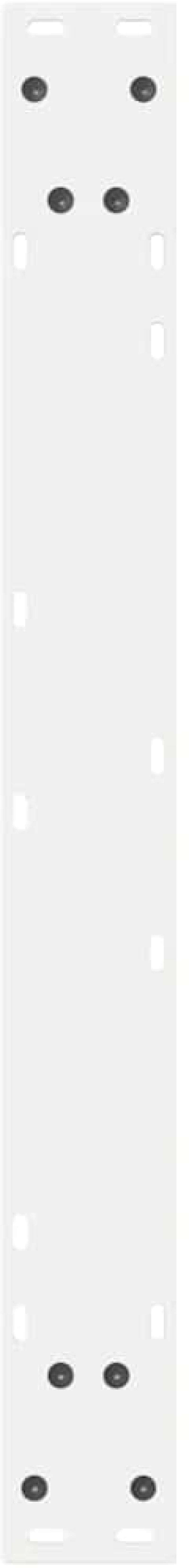 vidaXL Πόδια τραπεζαρίας 2 τεμάχια Λευκό 70x(72-73,3) cm Ατσάλι