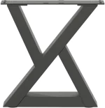 vidaXL Πόδια τραπεζιού σαλονιού 2 τεμάχια Ανθρακί 40x(30-31,3) cm