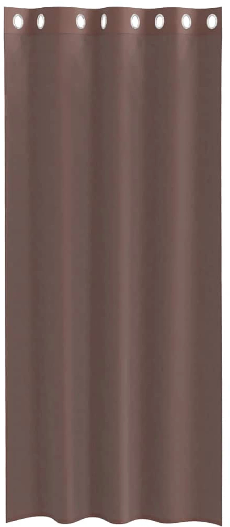 vidaXL Κουρτίνες Voile με ροδέλες 2 τεμάχια Καφέ 140x225 εκ.