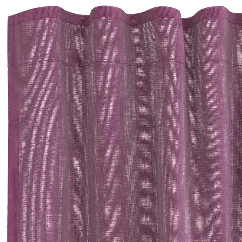 vidaXL Κουρτίνες Voile με βρόχους 2 τεμάχια Μοβ 140x245 εκ.