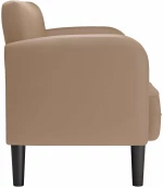 vidaXL Καναπές Loveseat Καπουτσίνο 110 εκ. Συνθετικό δέρμα