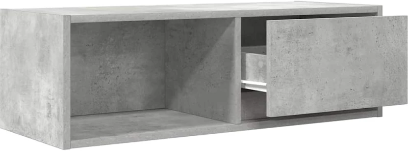 vidaXL Έπιπλο Τηλεόρασης Γκρι Σκυροδέματος 80x31x25,5εκ. Επεξεργ. Ξύλο